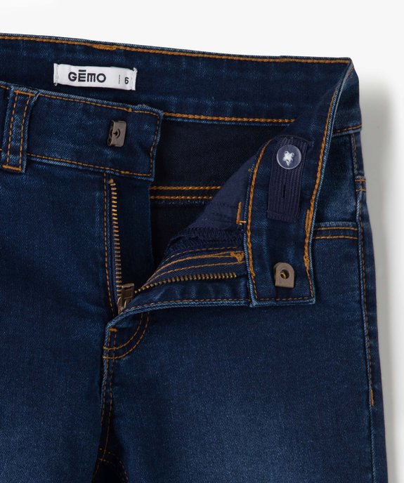 Jean garçon coupe Slim légèrement délavé vue2 - GEMO (ENFANT) - GEMO
