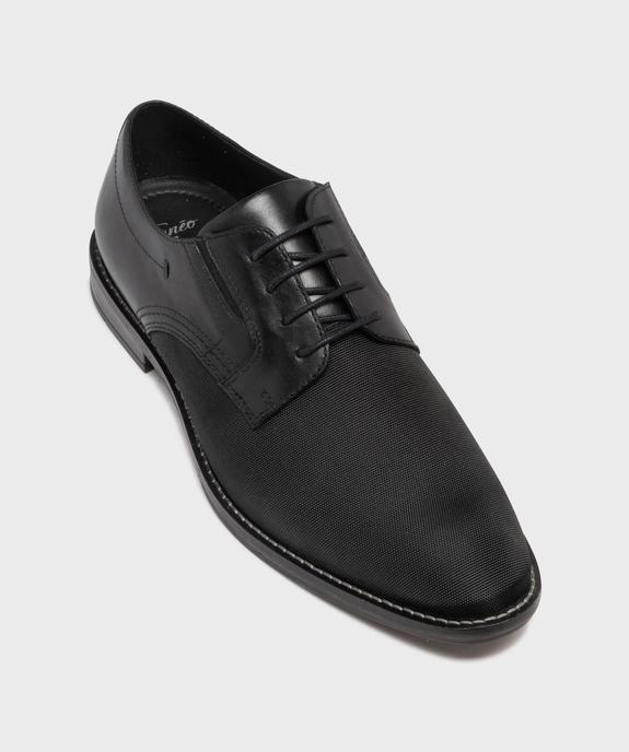 Derbies bimatières à semelle intérieure cuir homme  - Tanéo vue5 - TANEO - GEMO