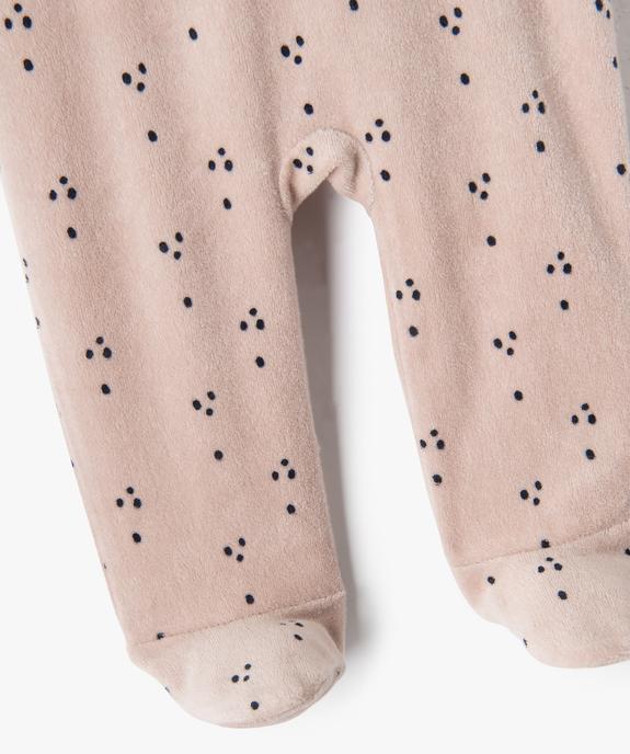 Pyjama bébé en velours à motif koala sur le buste vue3 - GEMO(BB COUCHE) - GEMO