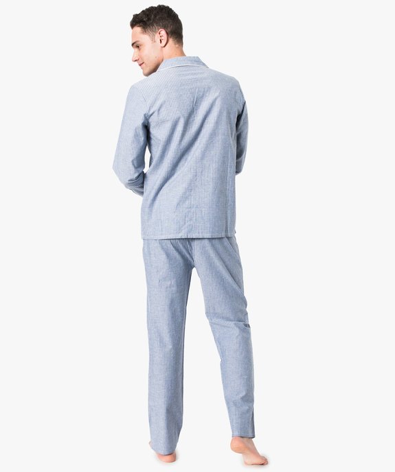 Pyjama 2 pièces boutonné vue3 - GEMO(HOMWR HOM) - GEMO