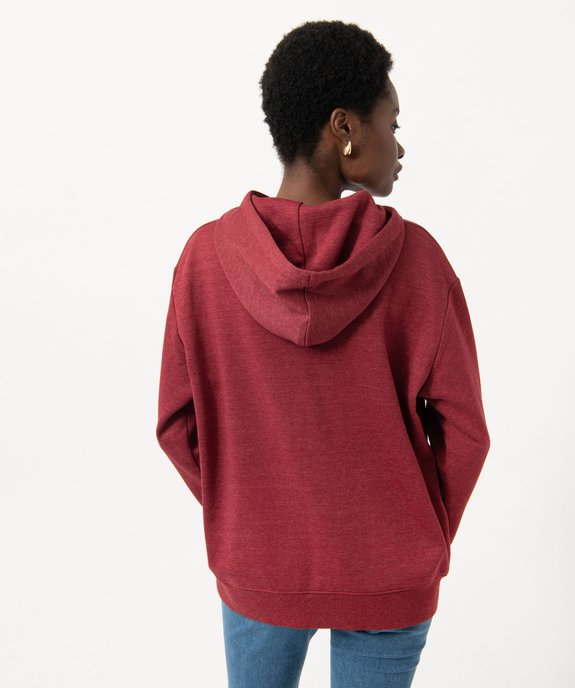 Sweat oversize à capuche intérieur molletonné femme vue3 - GEMO(FEMME PAP) - GEMO