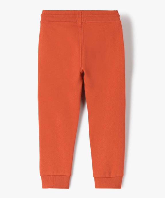 Pantalon de jogging avec intérieur molletonné garçon vue3 - GEMO (ENFANT) - GEMO