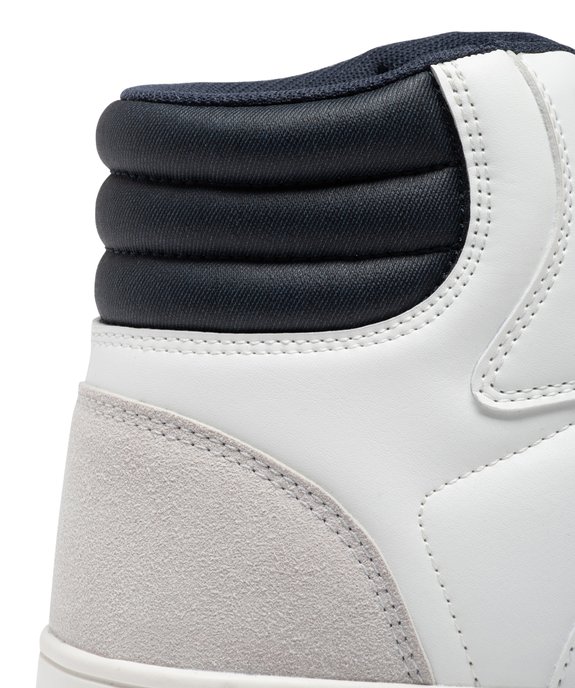 Baskets homme mid-cut à col matelassé contrastant  vue6 - GEMO (SPORTSWR) - GEMO