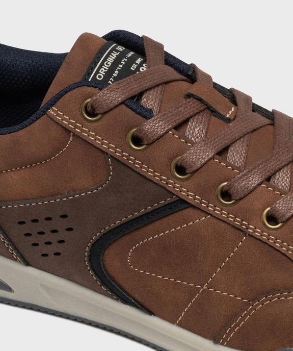 Baskets de ville bicolore à lacets homme - Urban Steps vue7 - URBAN STEPS - GEMO