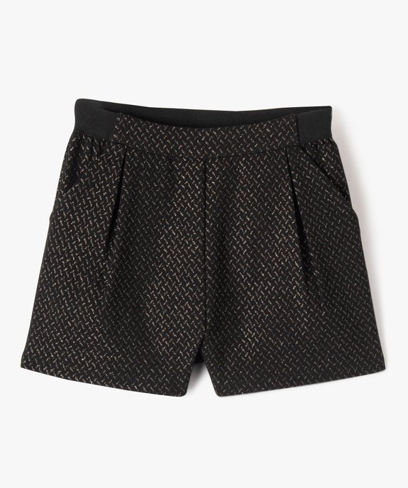 Short de cérémonie à motifs pailletés fille vue2 - GEMO (ENFANT) - GEMO
