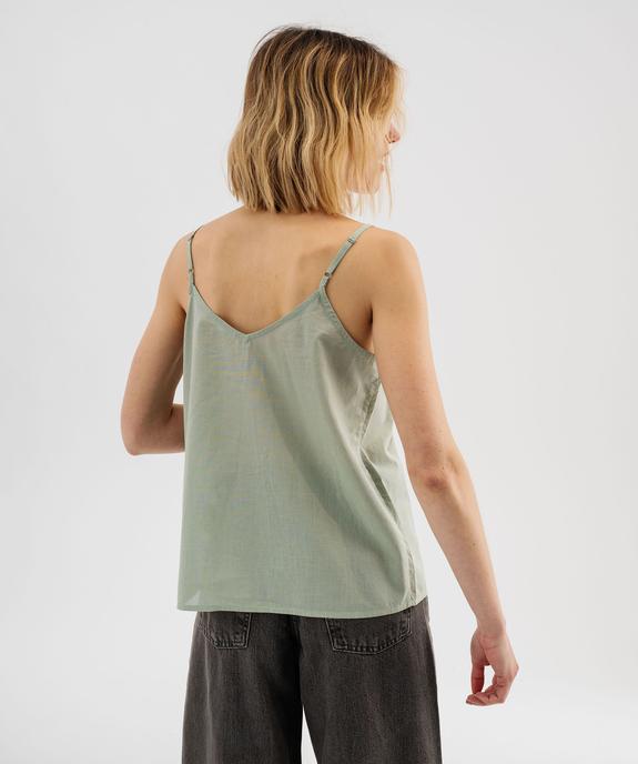 Débardeur à fines bretelles en coton femme vue4 - GEMO(FEMME PAP) - GEMO