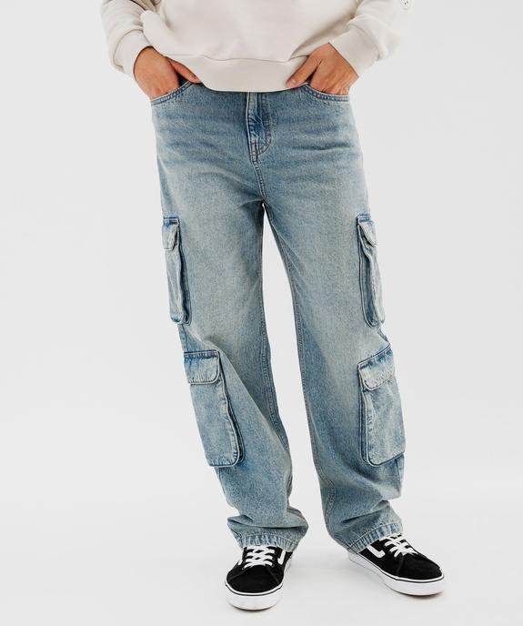 Jean large multipoches homme vue2 - GEMO (HOMME) - GEMO