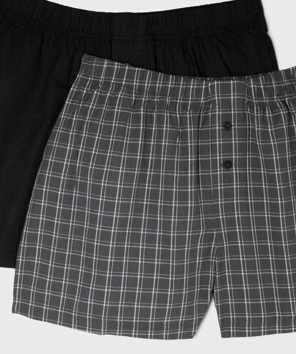Caleçons en coton imprimés homme (lot de 2) vue2 - GEMO(HOMWR HOM) - GEMO