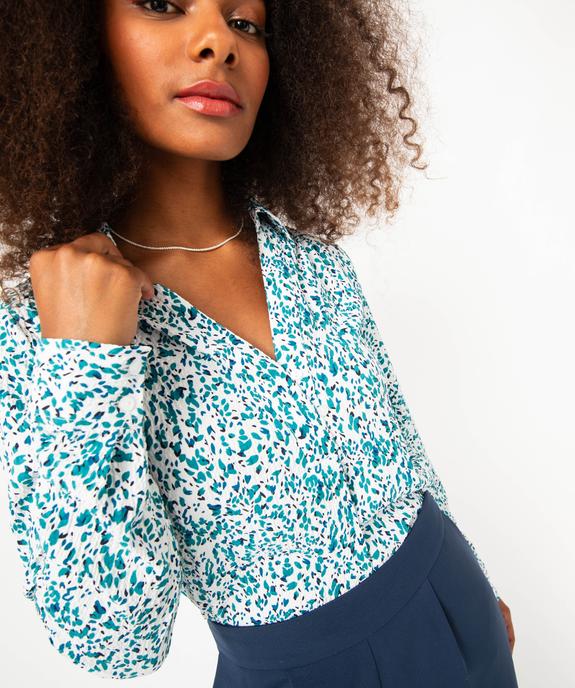 Chemise manches longues fleurie femme vue2 - GEMO(FEMME PAP) - GEMO