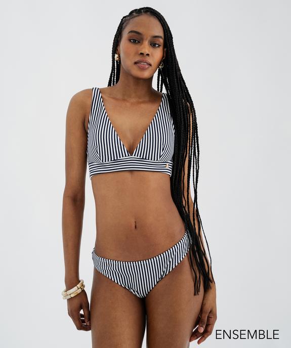 Ensemble de maillot de bain rayé pour femme - LuluCastagnette - GEMO
