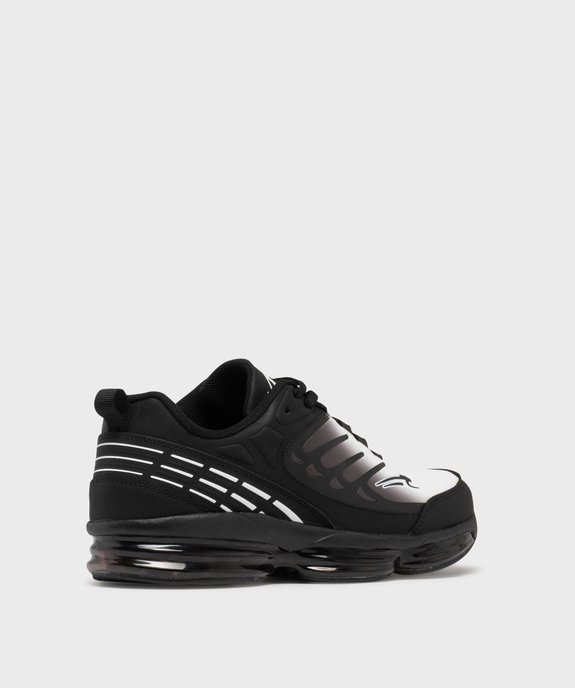 Baskets bicolore à lacets homme - Airness vue4 - AIRNESS - GEMO