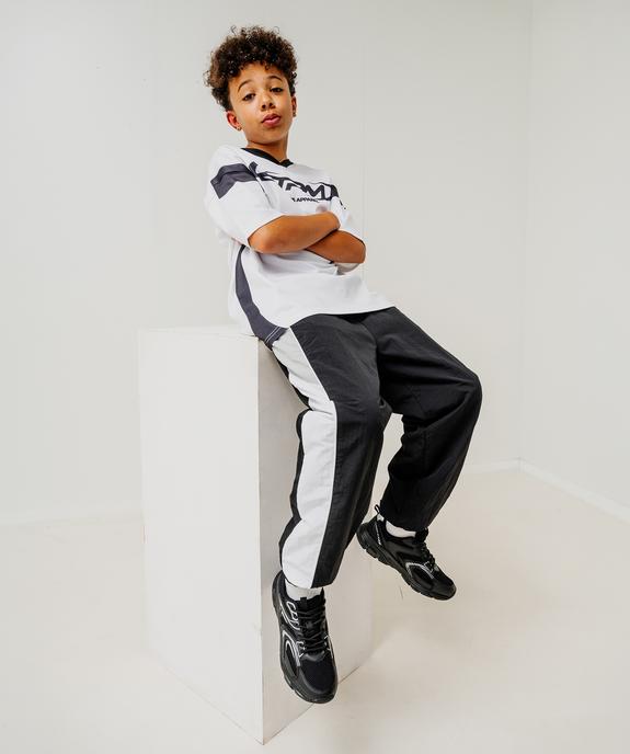 Pantalon de jogging en toile parachute garçon vue1 - GEMO (JUNIOR) - GEMO