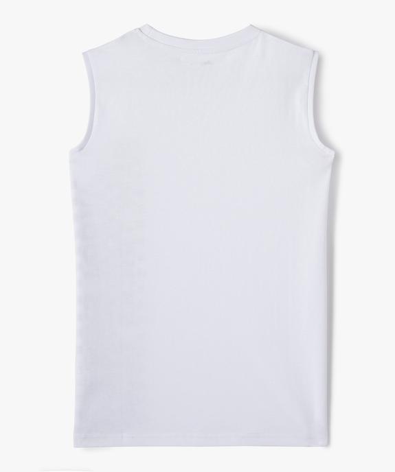 Débardeur imprimé en coton garçon vue3 - GEMO (JUNIOR) - GEMO