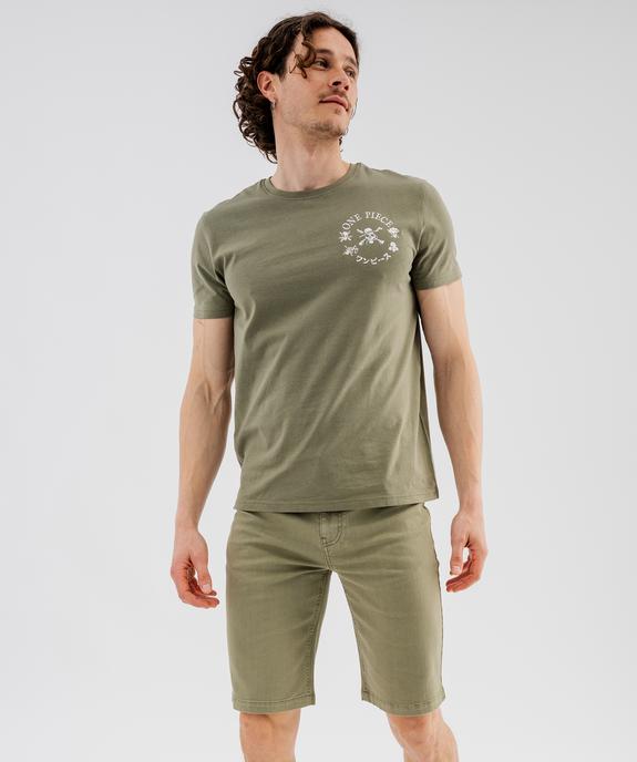Tee-shirt manches courtes imprimé devant et dos homme - One Piece vue1 - ONE PIECE - GEMO