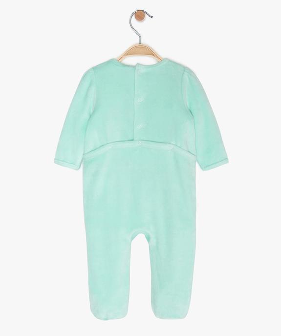 Pyjama bébé fille en velours à motif panda vue2 - GEMO(BB COUCHE) - GEMO