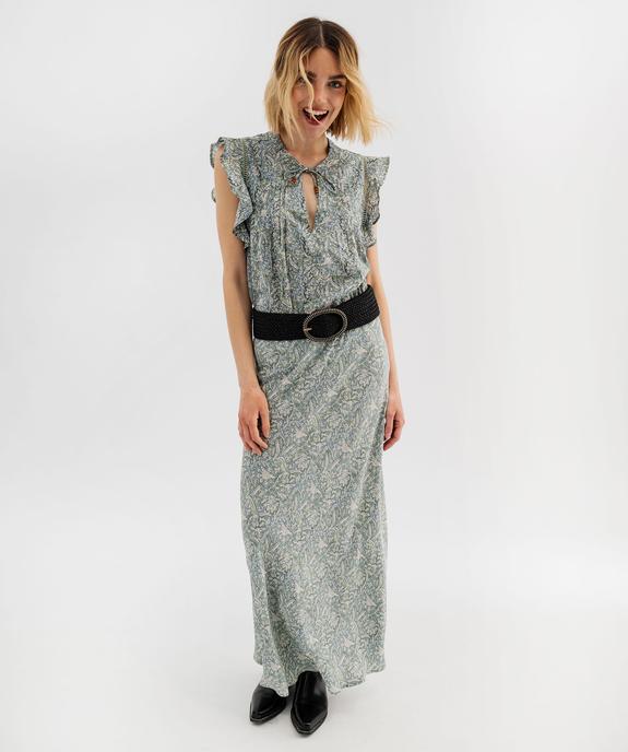 Blouse sans manches avec volants aux emmanchures femme vue4 - GEMO(FEMME PAP) - GEMO