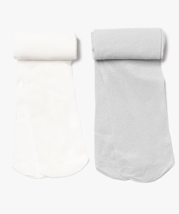 Collants fille semi-opaques (lot de 2) vue1 - GEMO (ENFANT) - GEMO