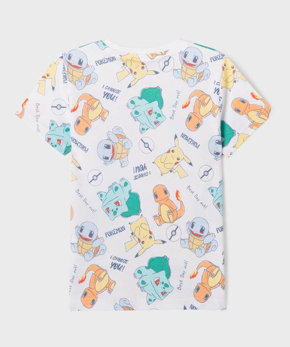 Tee-shirt manches courtes imprimé garçon - Pokemon vue3 - POKEMON - GEMO
