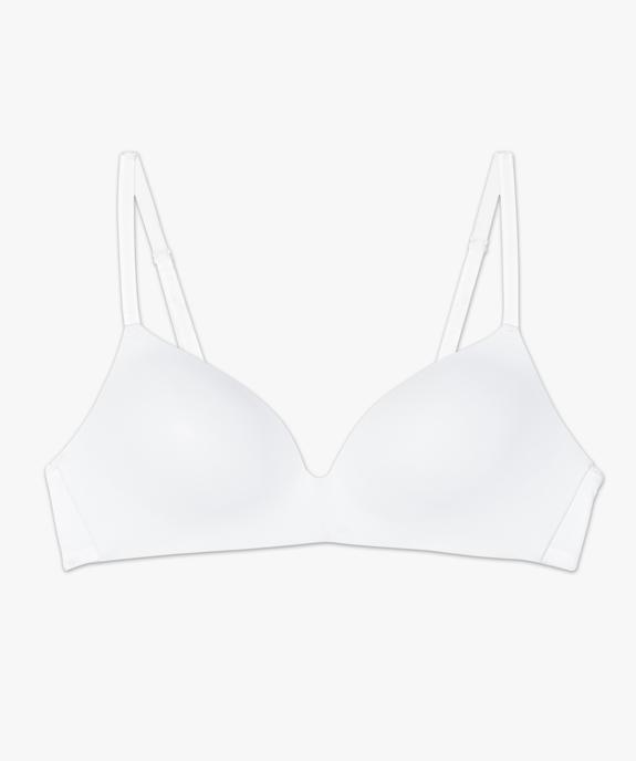 Soutien-gorge triangle sans armature à bonnets moulés vue5 - GEMO 4G FEMME - GEMO