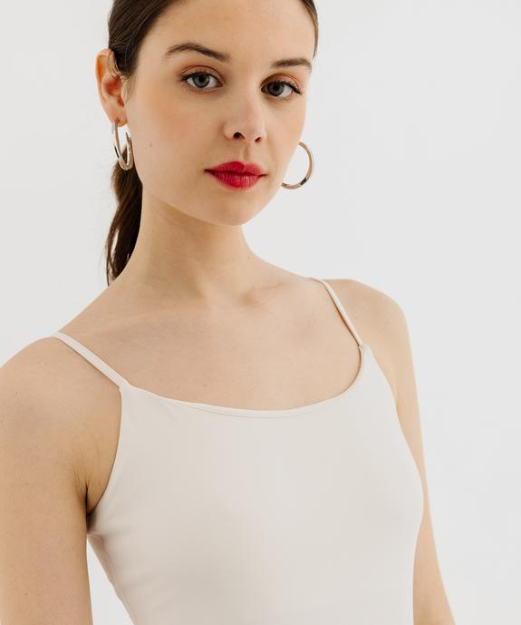 Body à fines bretelles femme vue3 - GEMO(FEMME PAP) - GEMO