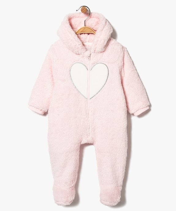 Surpyjama bebe en maille peluche motif ange