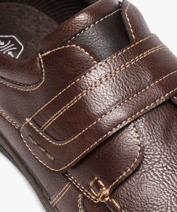 Chaussures bateau homme confort fermeture scratch vue6 - G'FLEX - GEMO