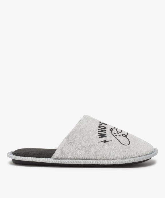 Chaussons garçon forme mule avec motif jeu vidéo vue1 - GEMO 4G GARCON - GEMO