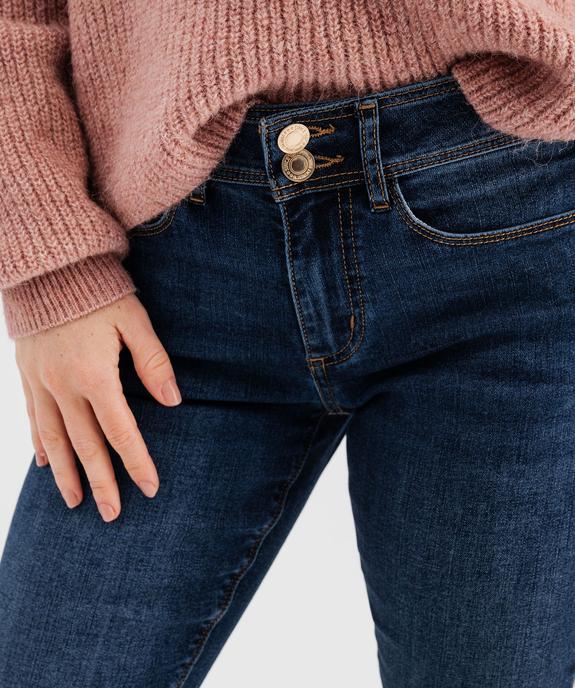 Jean Skinny taille normale effet push-up femme vue2 - GEMO 4G FEMME - GEMO