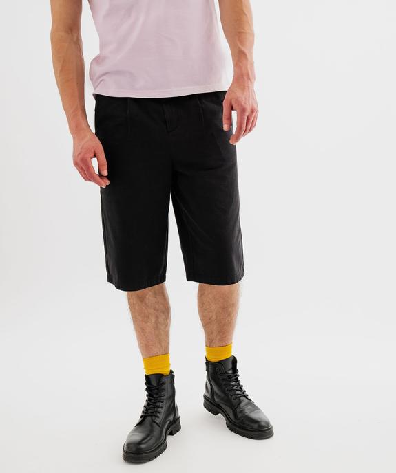 Bermuda chino regular en coton uni homme vue1 - GEMO 4G HOMME - GEMO