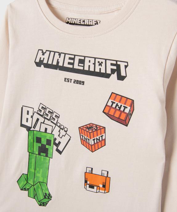 Pyjama avec motifs jeu de construction garçon - Minecraft vue2 - MINECRAFT - GEMO