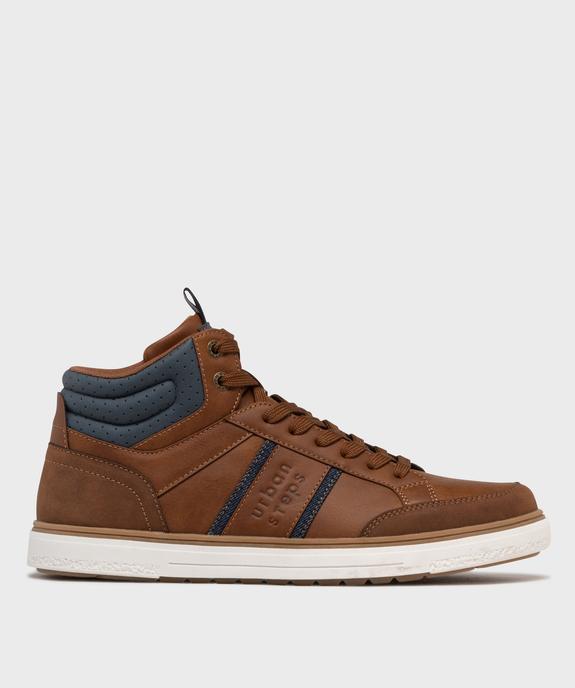 Baskets montantes au look urbain homme vue1 - URBAN STEPS GEMO FOR GOOD - GEMO