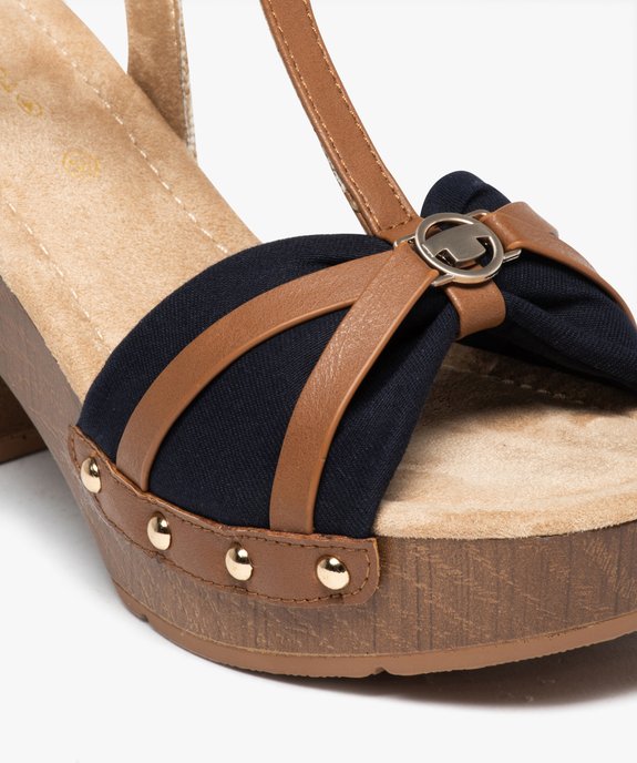 Sandales femme à talon carré style sabot et brides colorées - Tom Tailor vue7 - TOM TAILOR - GEMO