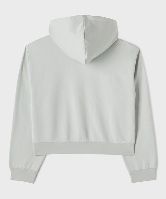 Sweat à capuche coupe courte avec logo poitrine fille - Puma vue3 - PUMA - GEMO