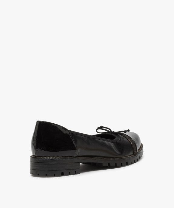 Ballerines femme confort à semelle crantée et détails vernis vue4 - GEMO (CONFORT) - GEMO