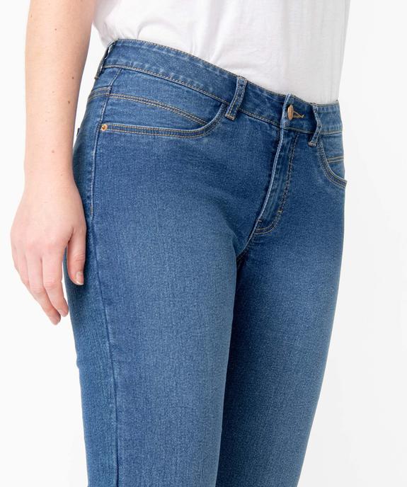 Jean femme coupe Regular stretch vue6 - GEMO 4G FEMME - GEMO