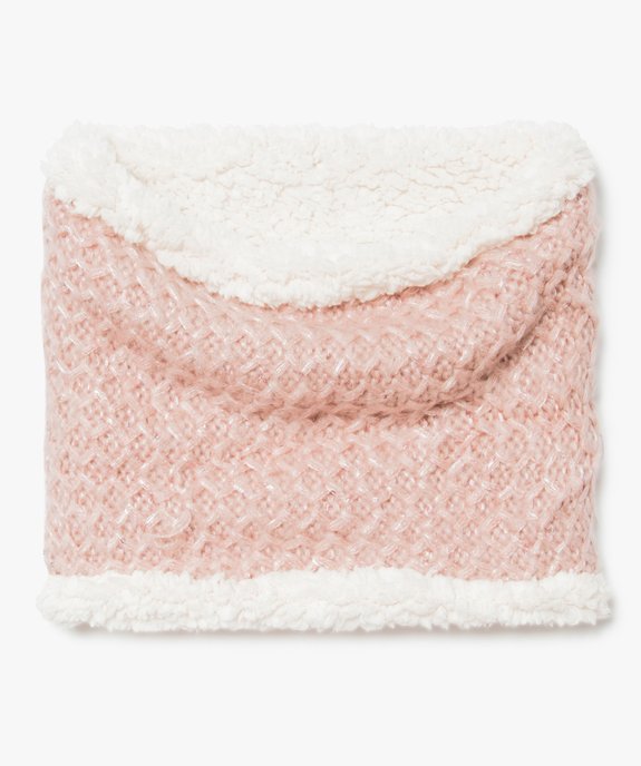 Snood en maille avec sequins et doublure sherpa vue1 - GEMO (ENFANT) - GEMO