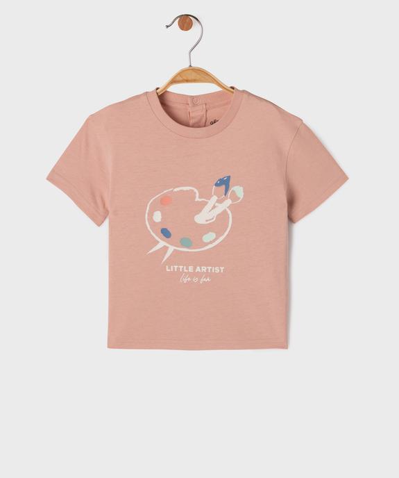 Tee-shirt manches courtes avec motif sur l’avant bébé garçon vue1 - GEMO 4G BEBE - GEMO