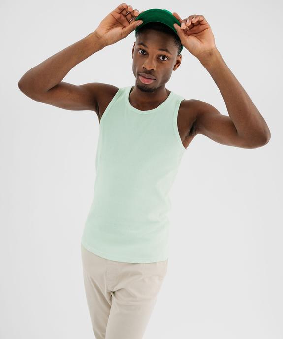 Débardeur en maille côtelée homme vue1 - GEMO 4G HOMME - GEMO