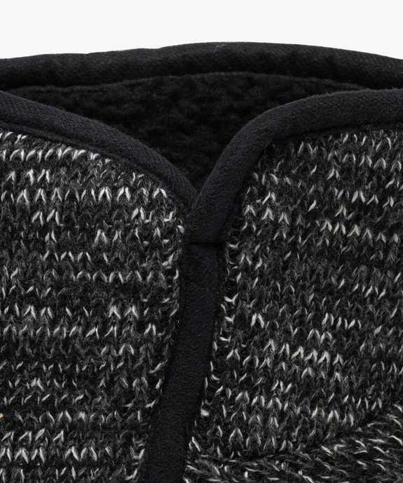 Chaussons bottillons en lainage doublés sherpa homme vue6 - GEMO(HOMWR FEM) - GEMO