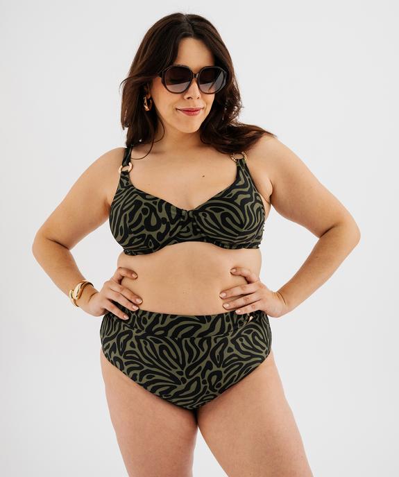Bas de maillot de bain imprimé fantaisie femme grande taille vue4 - GEMO (PLAGE) - GEMO