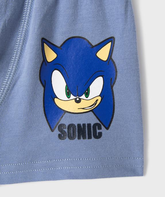 Boxers en coton stretch garçon (lot de 3) - Sonic the hedgehog vue2 - SONIC - GEMO