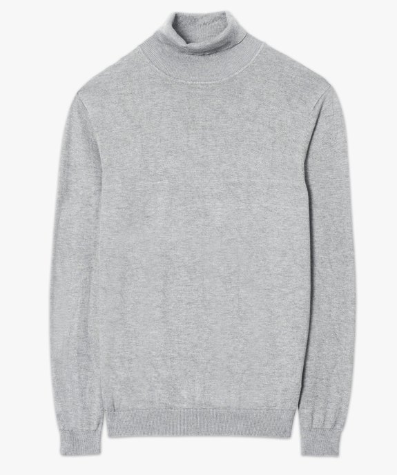 Pull à col roulé en maille fine homme vue4 - GEMO 4G HOMME - GEMO