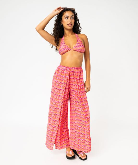 Pantalon de plage ouvert devant femme vue1 - GEMO 4G FEMME - GEMO