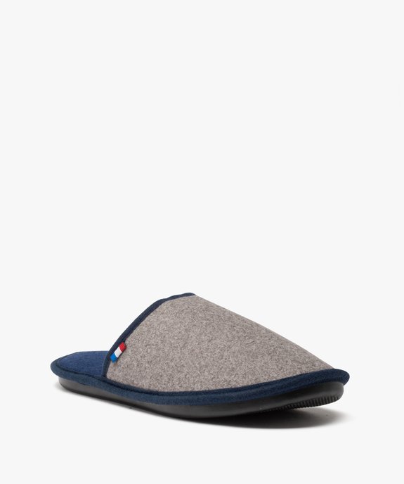 Chaussons homme mules fabriquées en France - Goxo vue2 - GOXO - GEMO