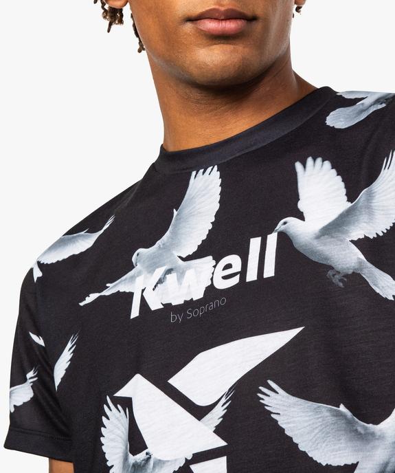 Tee-shirt homme imprimé colombes - Kwell by Soprano vue2 - KWELL - GEMO