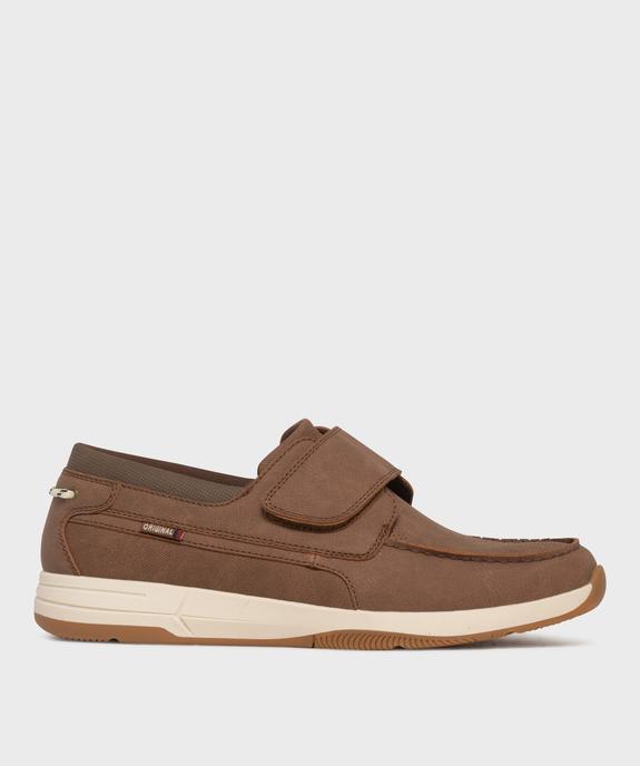 Mocassins confort fermeture scratch homme vue1 - G'FLEX - GEMO