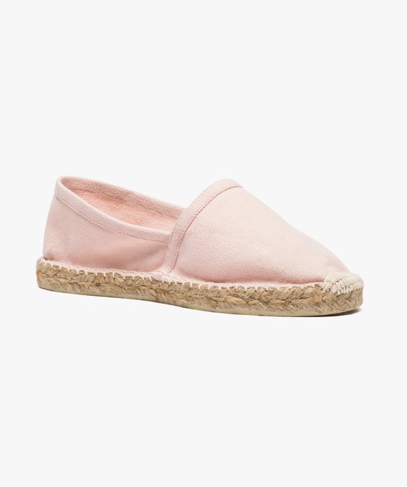Espadrilles unies avec bout renforcé vue2 - GEMO (PLAGE) - GEMO