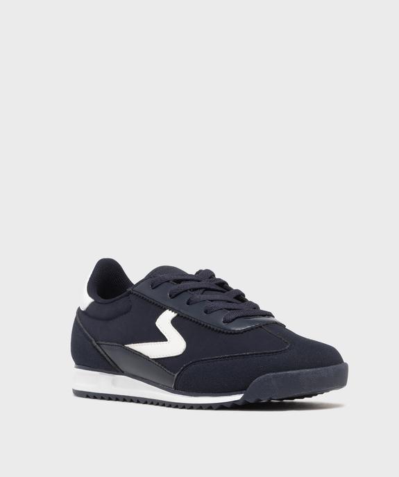 Baskets en toile style running garçon - Schott vue2 - SCHOTT - GEMO