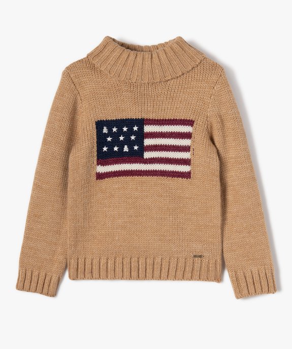 Pull à col roulé en grosse maille fille - LuluCastagnette vue2 - LULUCASTAGNETTE - GEMO