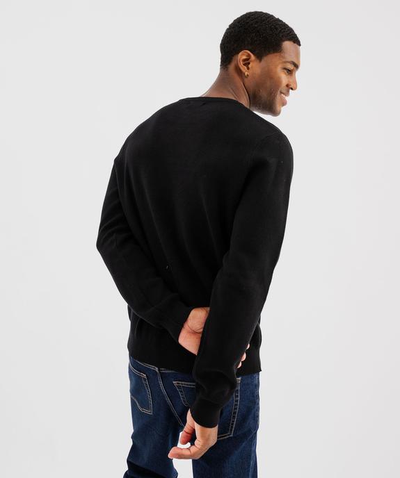 Pull en coton à col rond homme vue3 - GEMO (HOMME) - GEMO